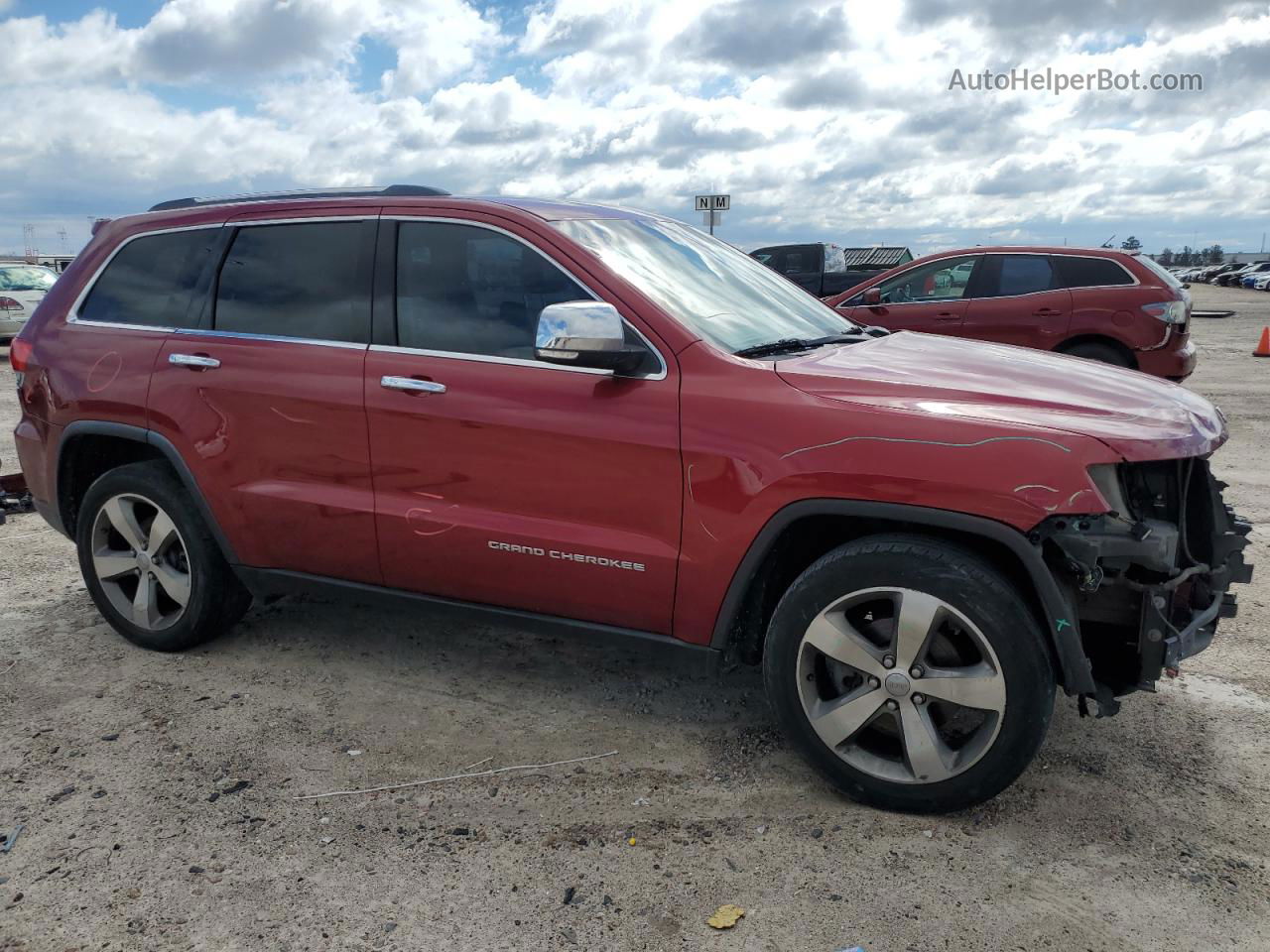 2014 Jeep Grand Cherokee Limited Red vin: 1C4RJEBG8EC185318