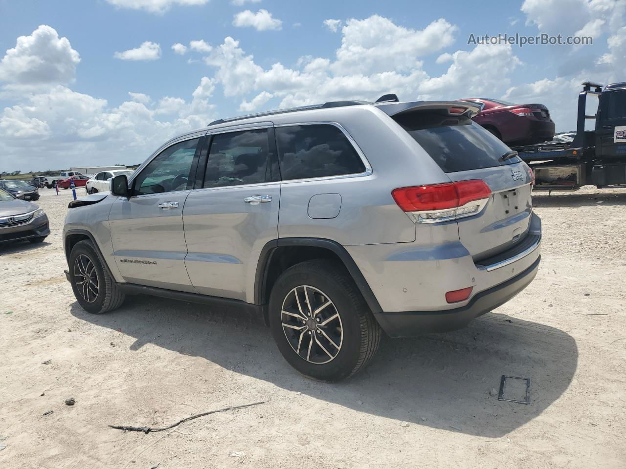 2019 Jeep Grand Cherokee Limited Silver vin: 1C4RJEBG8KC530648