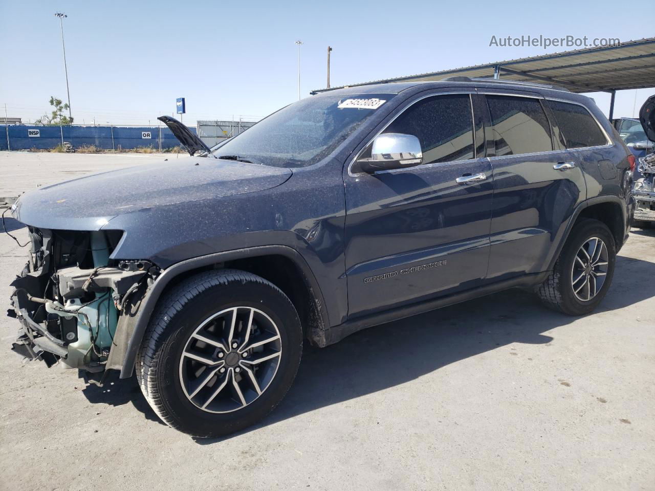 2019 Jeep Grand Cherokee Limited Синий vin: 1C4RJEBG8KC731367