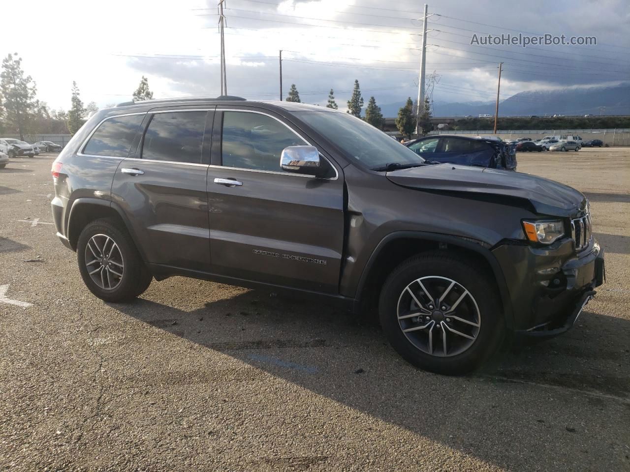 2019 Jeep Grand Cherokee Limited Gray vin: 1C4RJEBG8KC816855