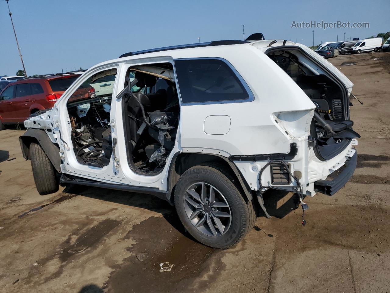 2021 Jeep Grand Cherokee Limited White vin: 1C4RJEBG8MC623883