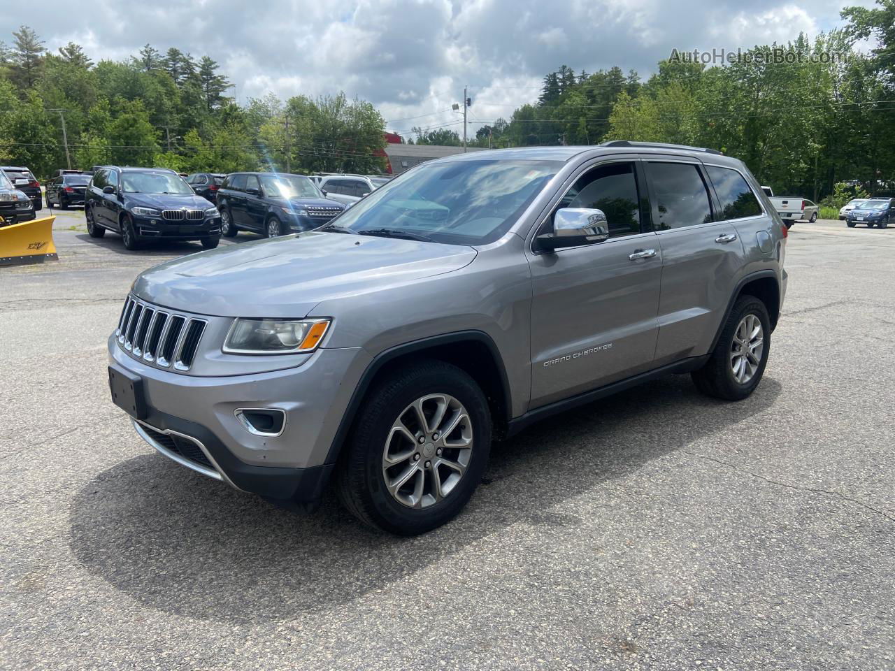 2014 Jeep Grand Cherokee Limited Silver vin: 1C4RJEBG9EC453633