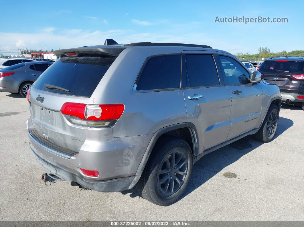 2015 Jeep Grand Cherokee Limited Silver vin: 1C4RJEBG9FC769308