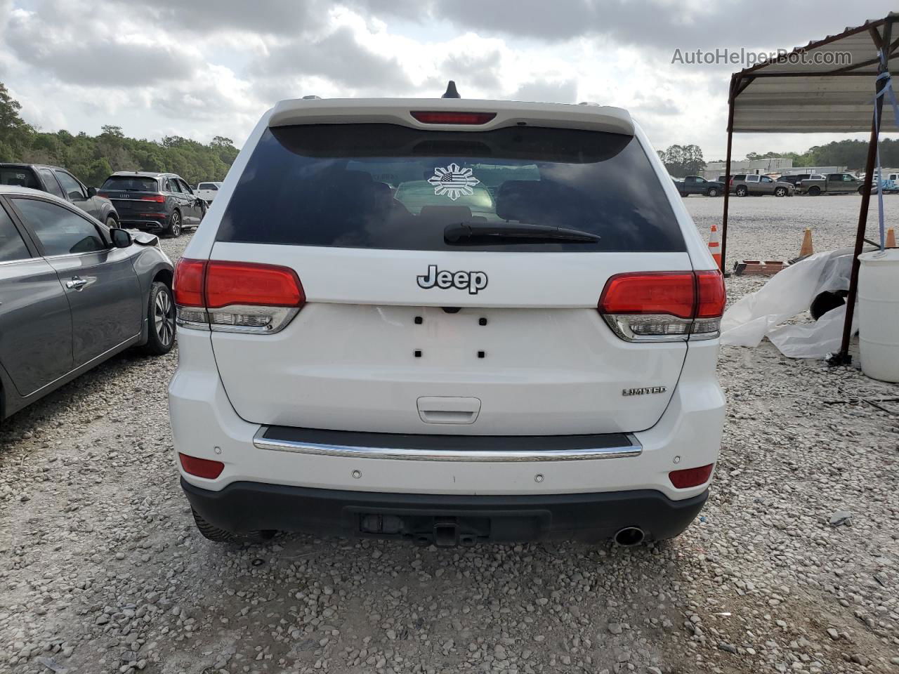 2019 Jeep Grand Cherokee Limited White vin: 1C4RJEBG9KC673222