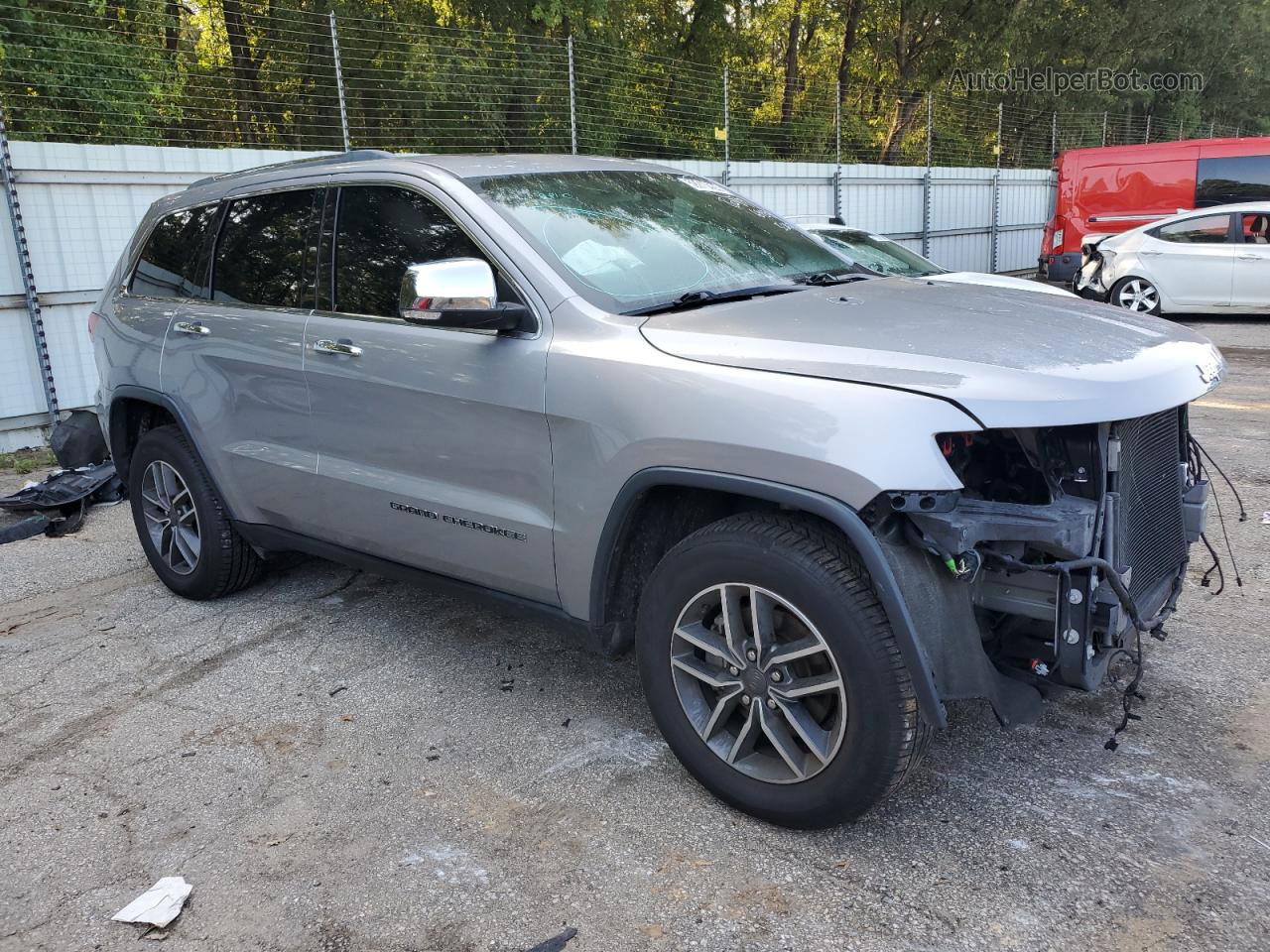 2019 Jeep Grand Cherokee Limited Silver vin: 1C4RJEBG9KC680719