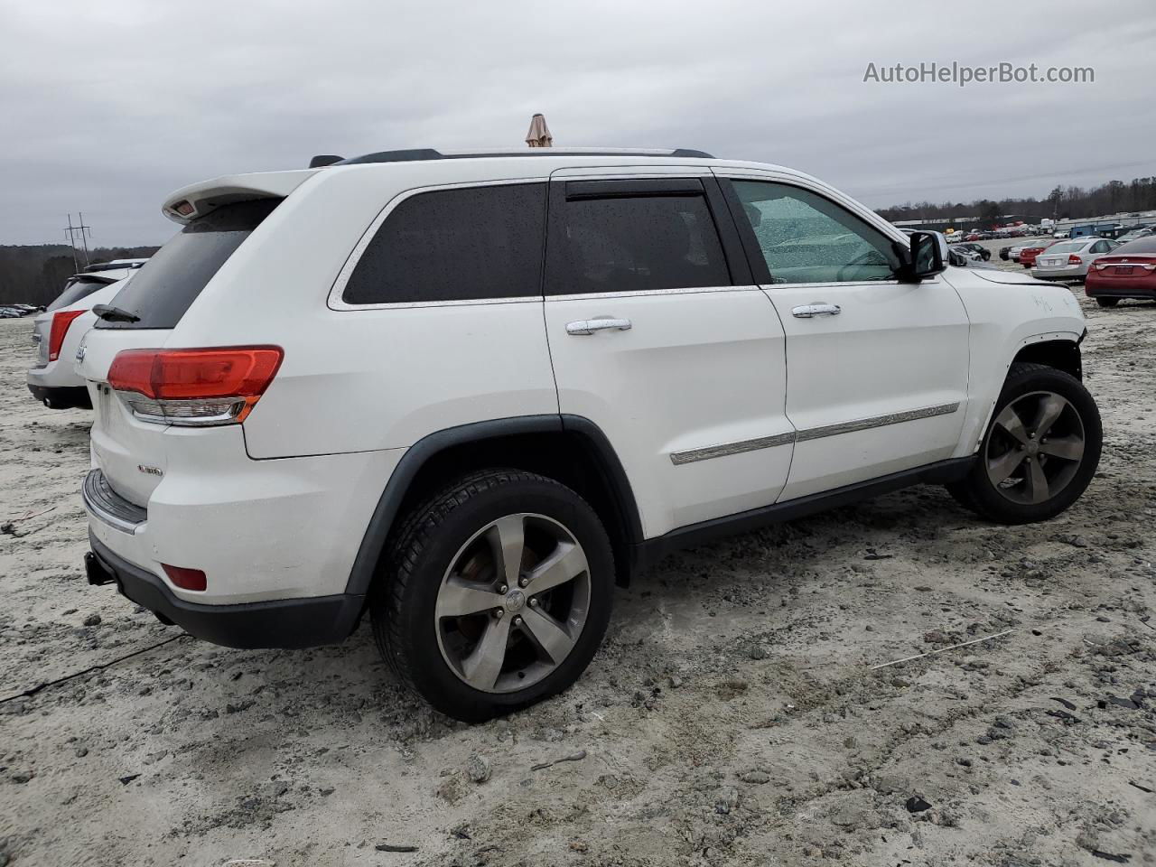 2014 Jeep Grand Cherokee Limited White vin: 1C4RJEBGXEC122978