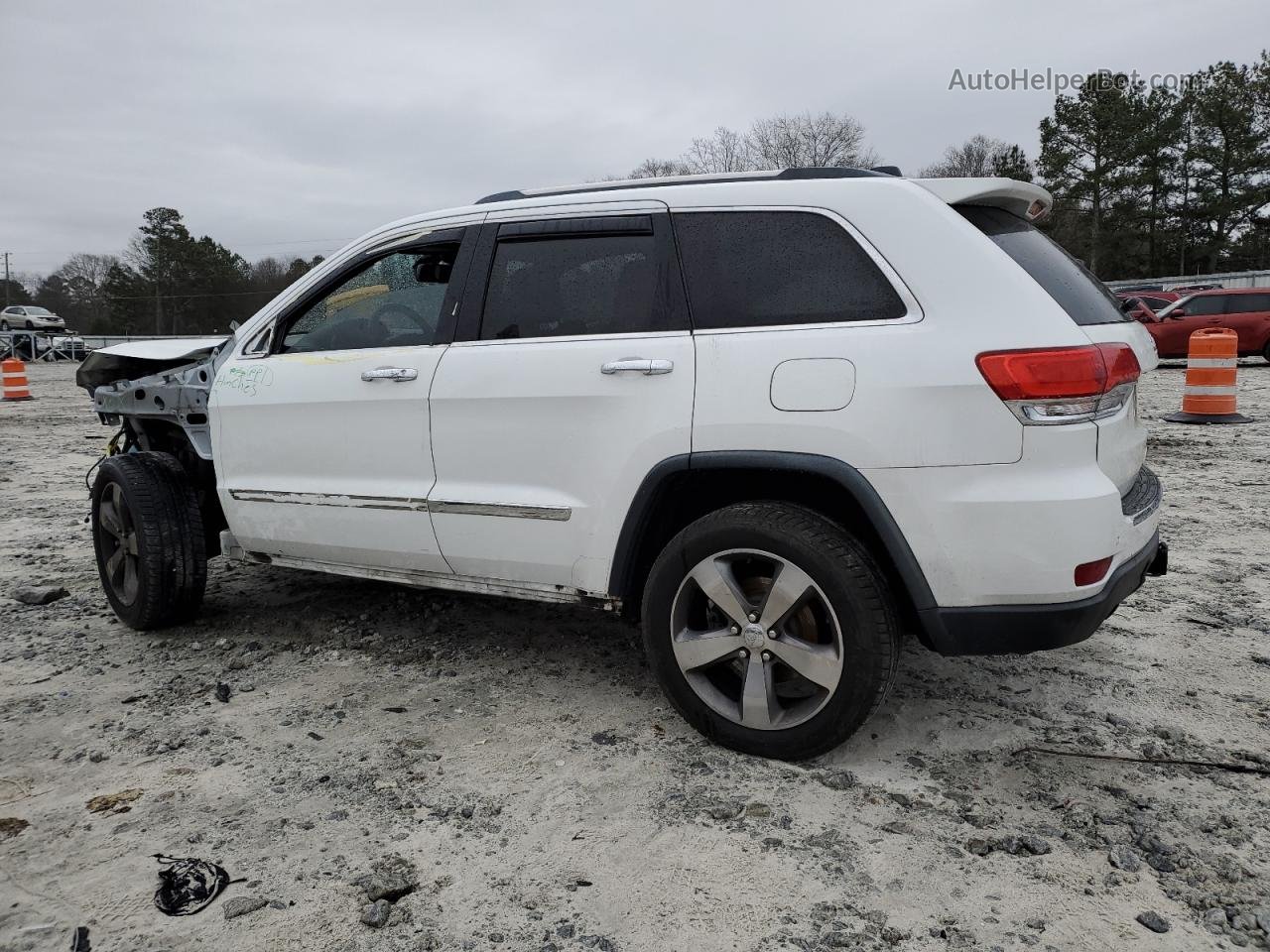 2014 Jeep Grand Cherokee Limited White vin: 1C4RJEBGXEC122978