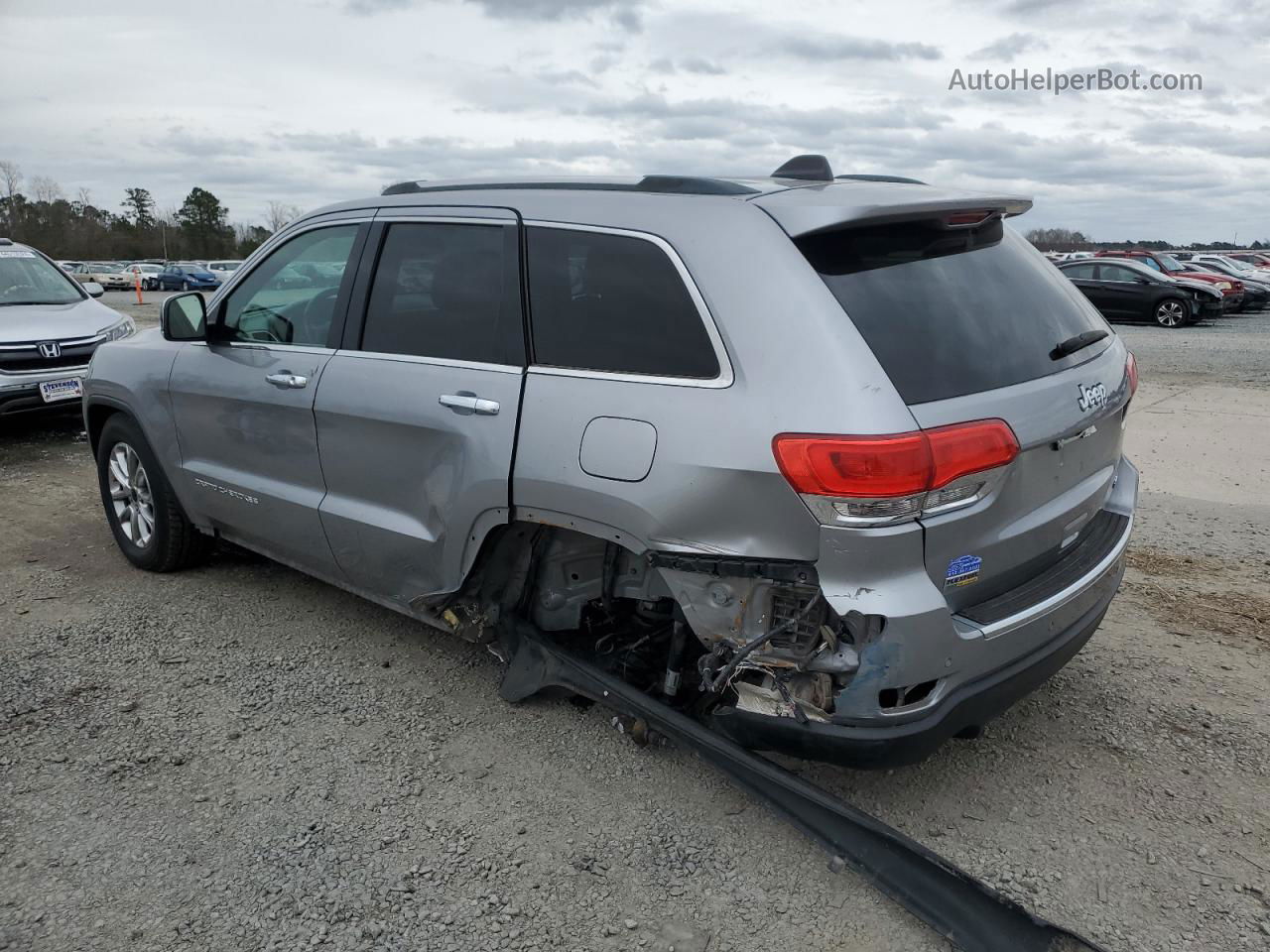 2014 Jeep Grand Cherokee Limited Серый vin: 1C4RJEBGXEC152062