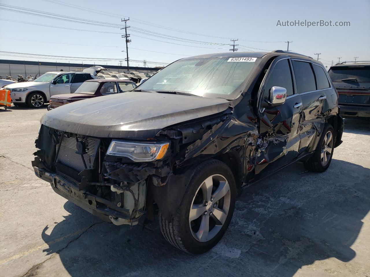 2014 Jeep Grand Cherokee Limited Black vin: 1C4RJEBGXEC276686