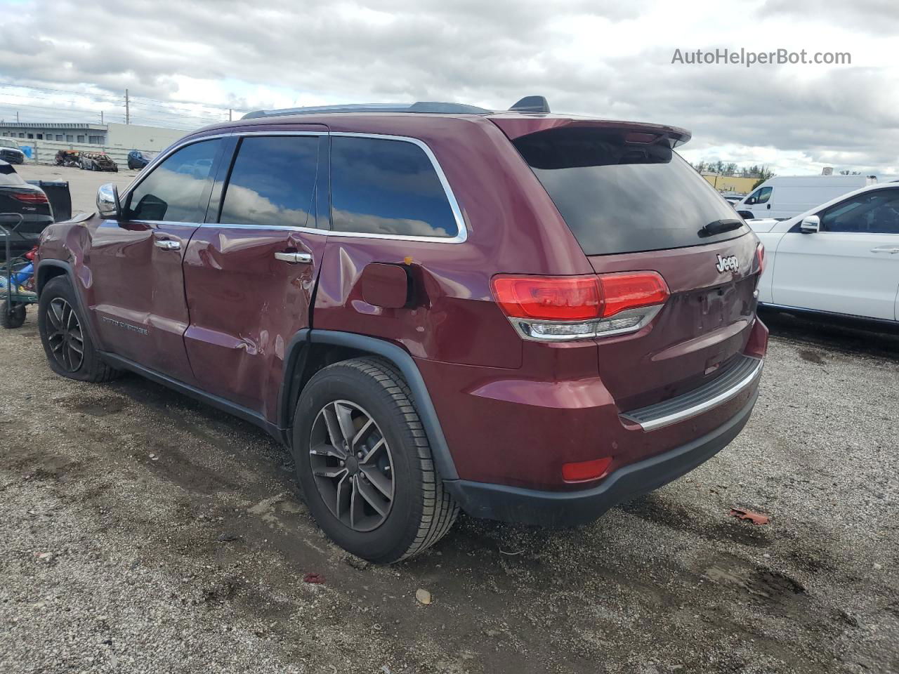 2019 Jeep Grand Cherokee Limited Burgundy vin: 1C4RJEBGXKC544115