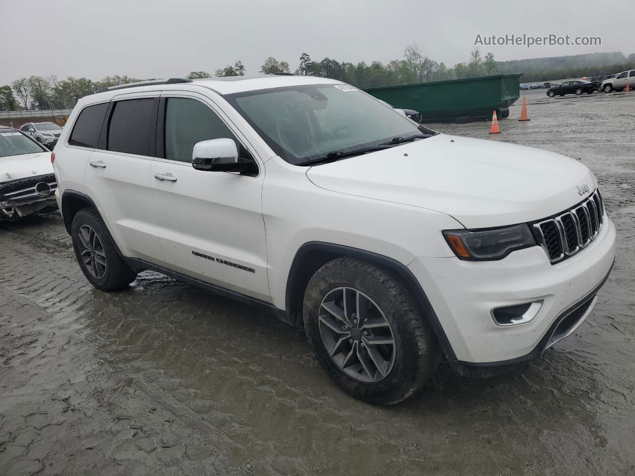 2019 Jeep Grand Cherokee Limited White vin: 1C4RJEBGXKC630105