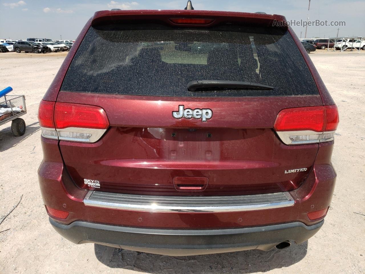 2019 Jeep Grand Cherokee Limited Maroon vin: 1C4RJEBGXKC656042