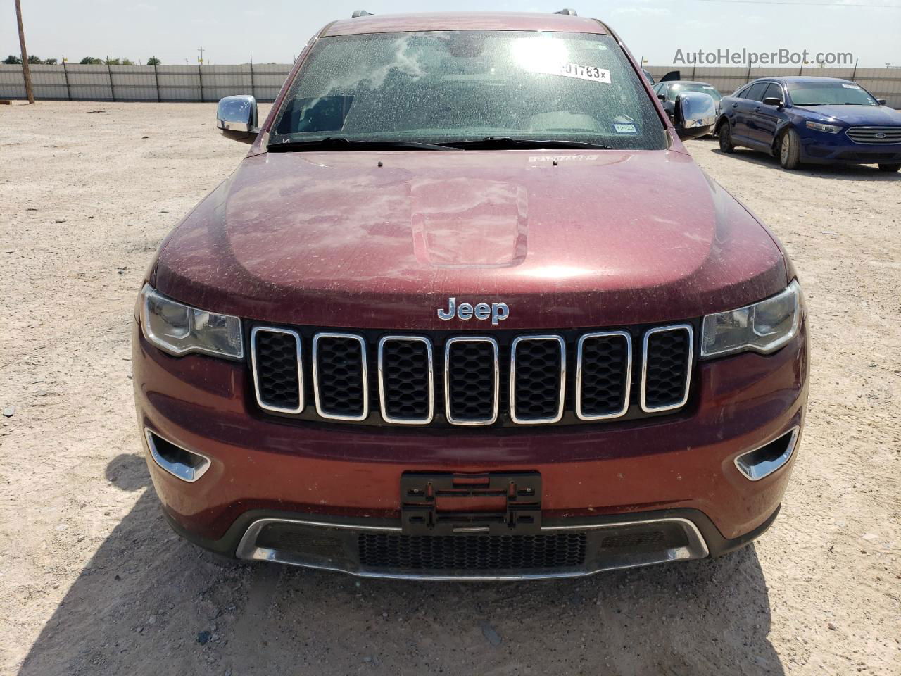 2019 Jeep Grand Cherokee Limited Maroon vin: 1C4RJEBGXKC656042