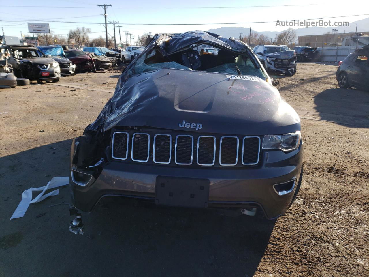 2019 Jeep Grand Cherokee Limited Серый vin: 1C4RJEBGXKC720919