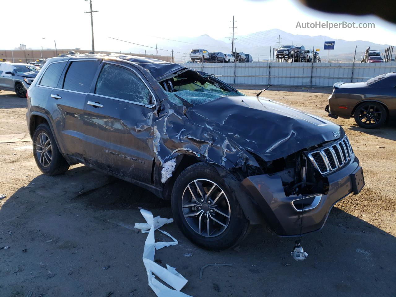 2019 Jeep Grand Cherokee Limited Gray vin: 1C4RJEBGXKC720919