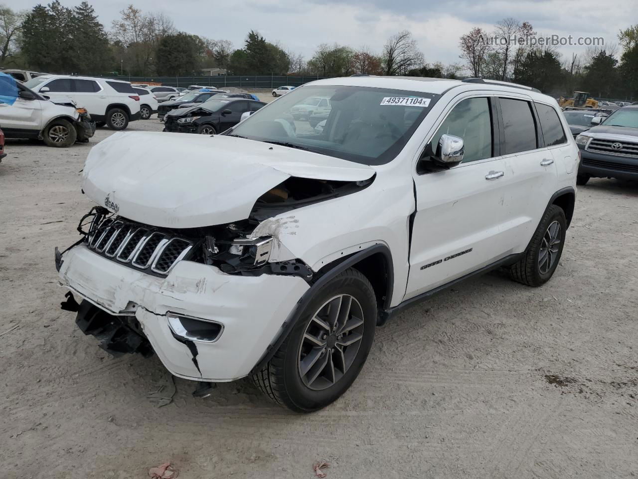 2021 Jeep Grand Cherokee Limited White vin: 1C4RJEBGXMC630141