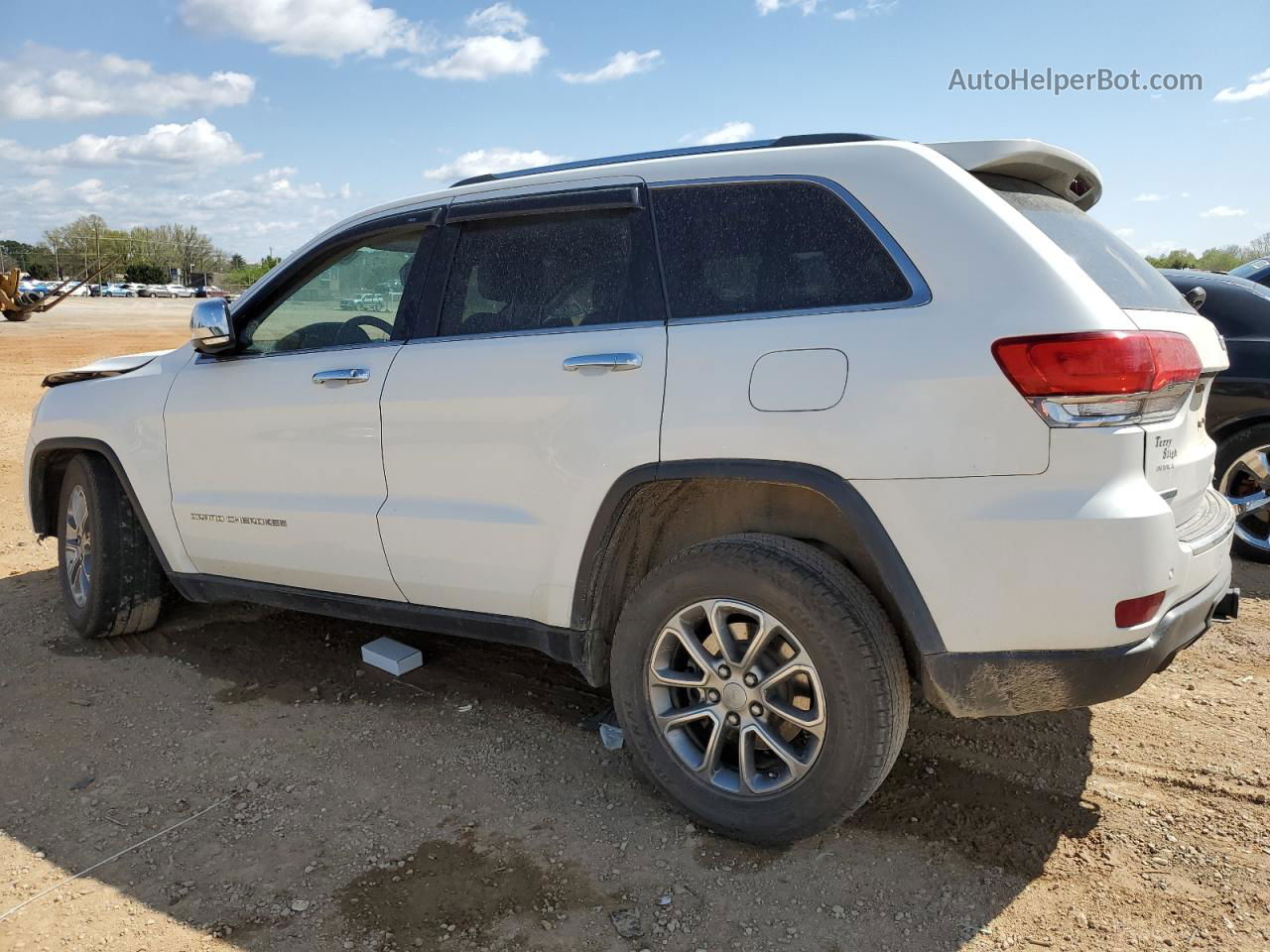 2014 Jeep Grand Cherokee Limited White vin: 1C4RJEBMXEC381072