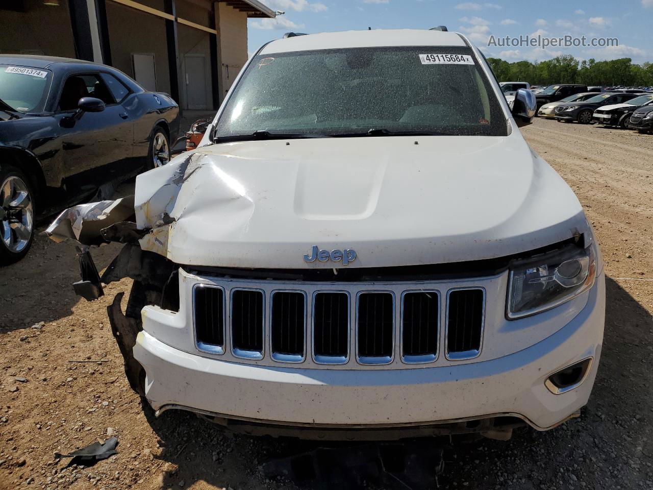 2014 Jeep Grand Cherokee Limited White vin: 1C4RJEBMXEC381072