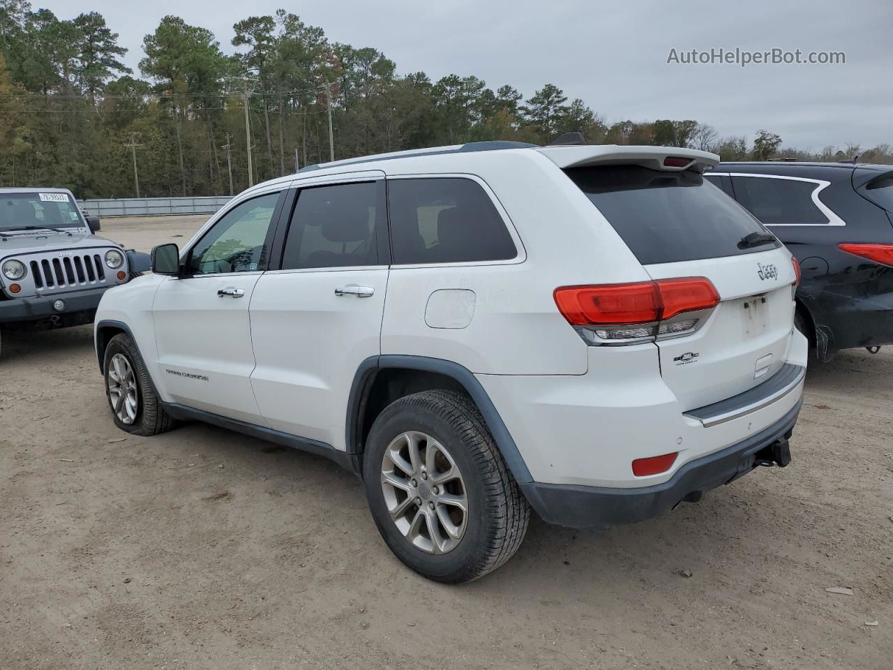 2014 Jeep Grand Cherokee Limited White vin: 1C4RJEBT0EC116300