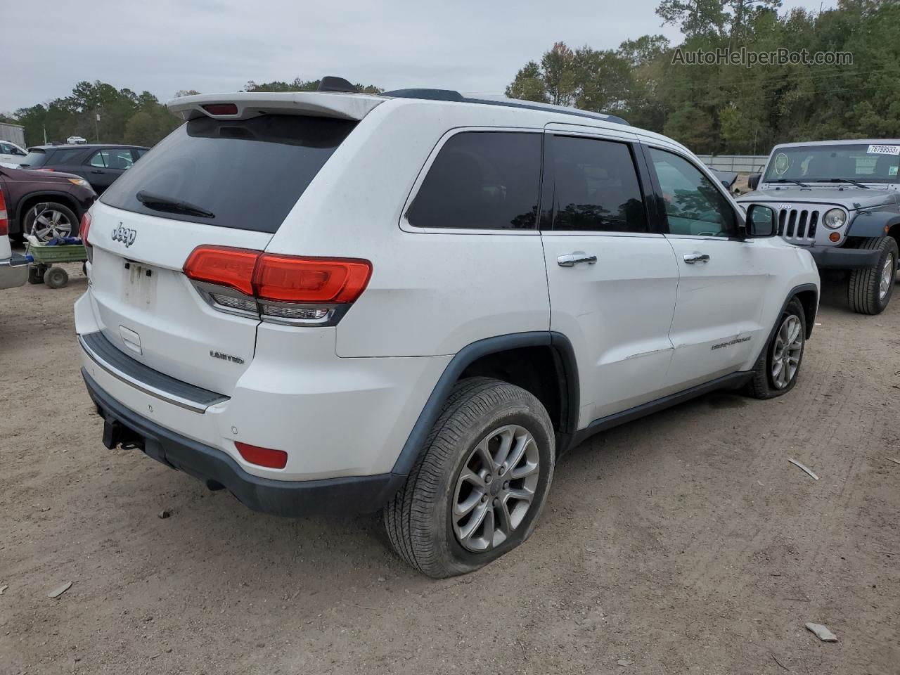 2014 Jeep Grand Cherokee Limited White vin: 1C4RJEBT0EC116300