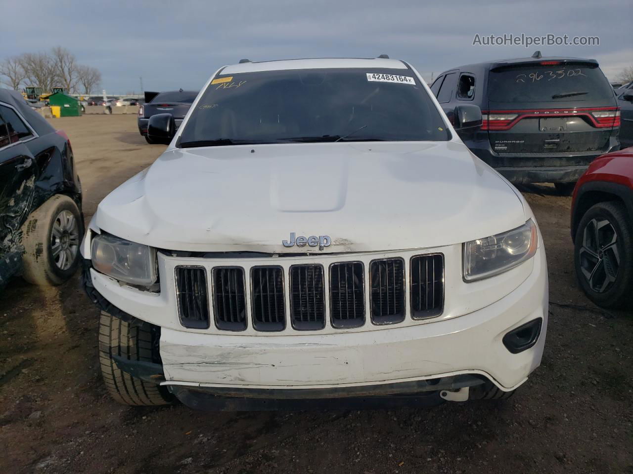 2014 Jeep Grand Cherokee Limited White vin: 1C4RJEBT8EC188006