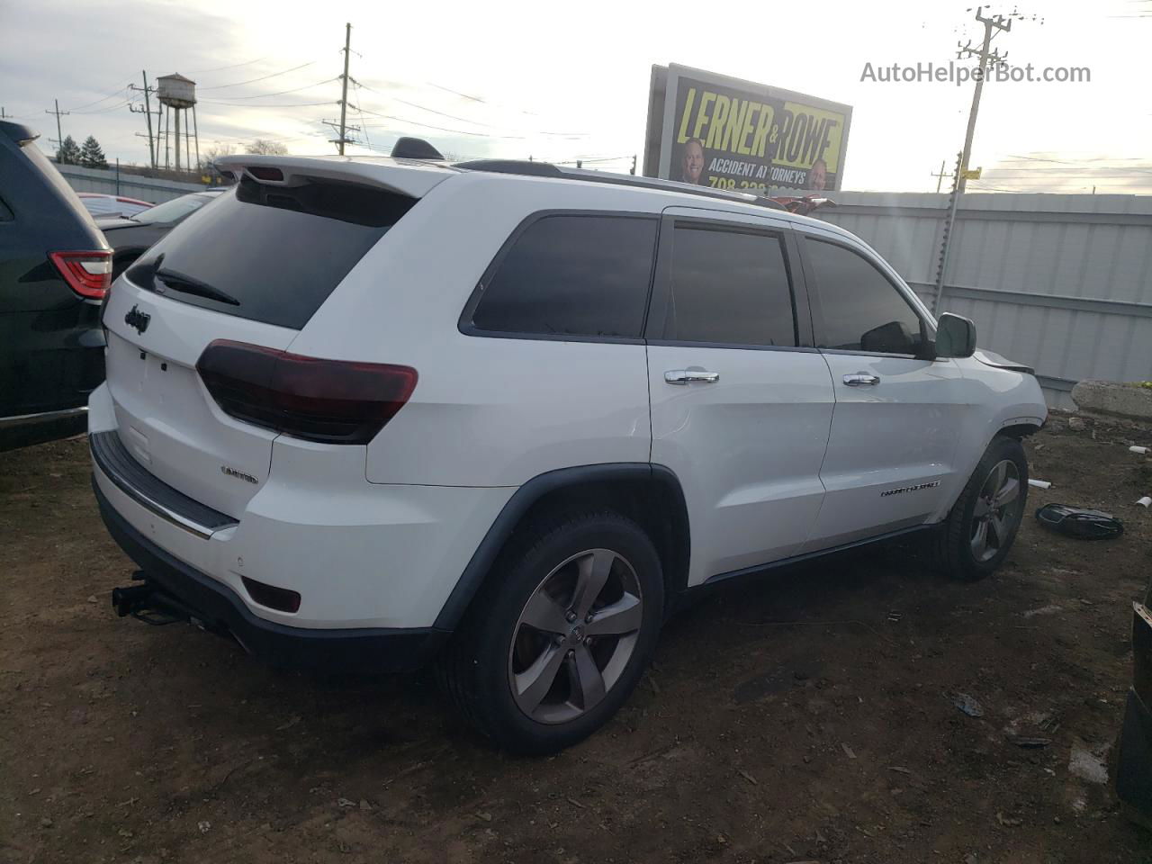 2014 Jeep Grand Cherokee Limited White vin: 1C4RJEBT8EC188006