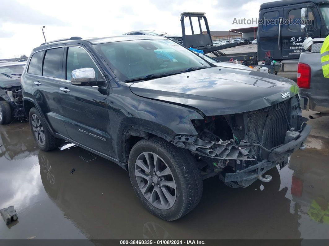 2017 Jeep Grand Cherokee Overland 4x2 Black vin: 1C4RJECG1HC626659