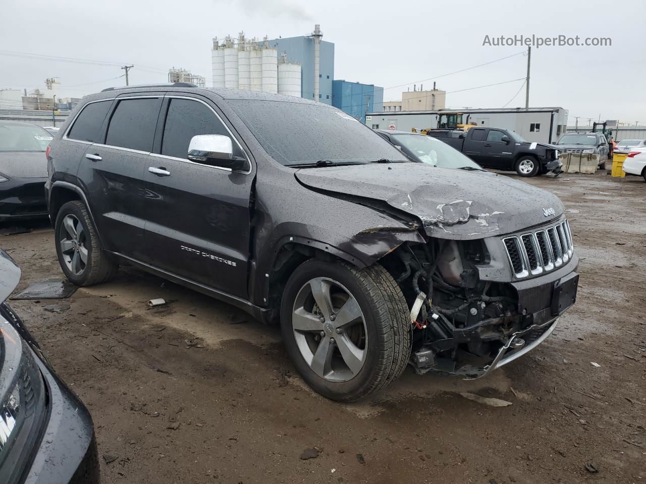 2014 Jeep Grand Cherokee Overland Gray vin: 1C4RJECG2EC206906