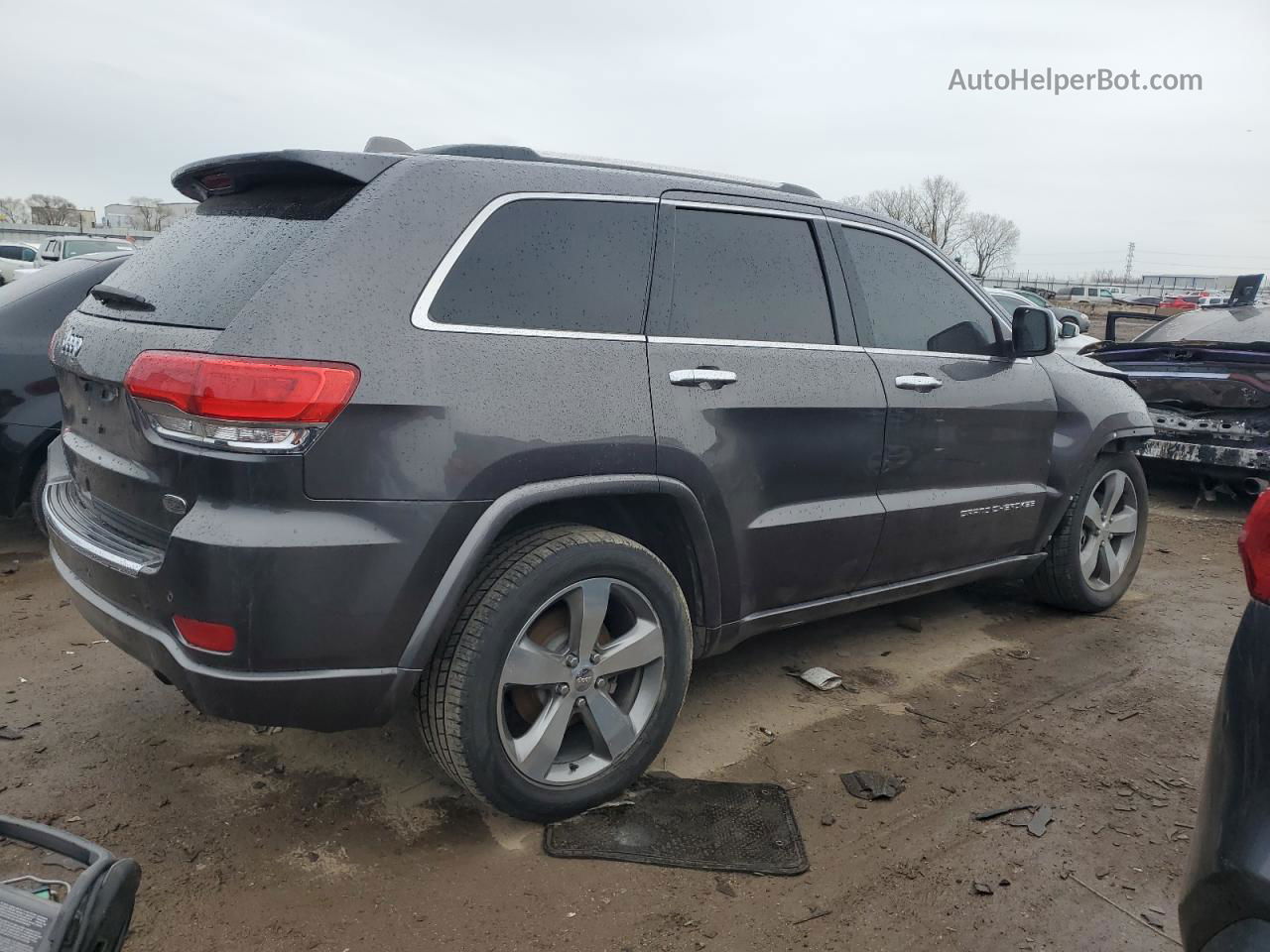 2014 Jeep Grand Cherokee Overland Gray vin: 1C4RJECG2EC206906