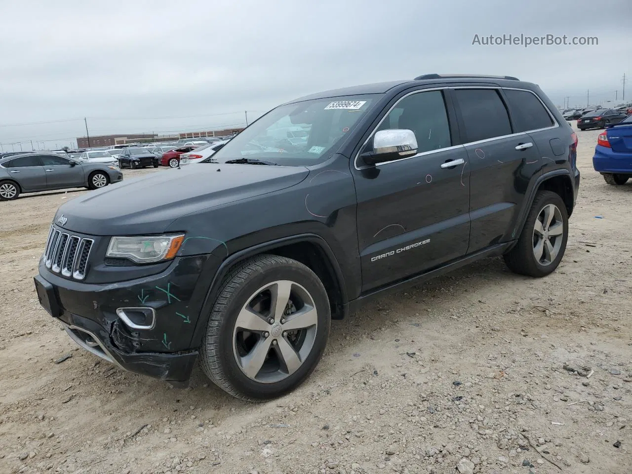 2014 Jeep Grand Cherokee Overland Black vin: 1C4RJECG2EC245818