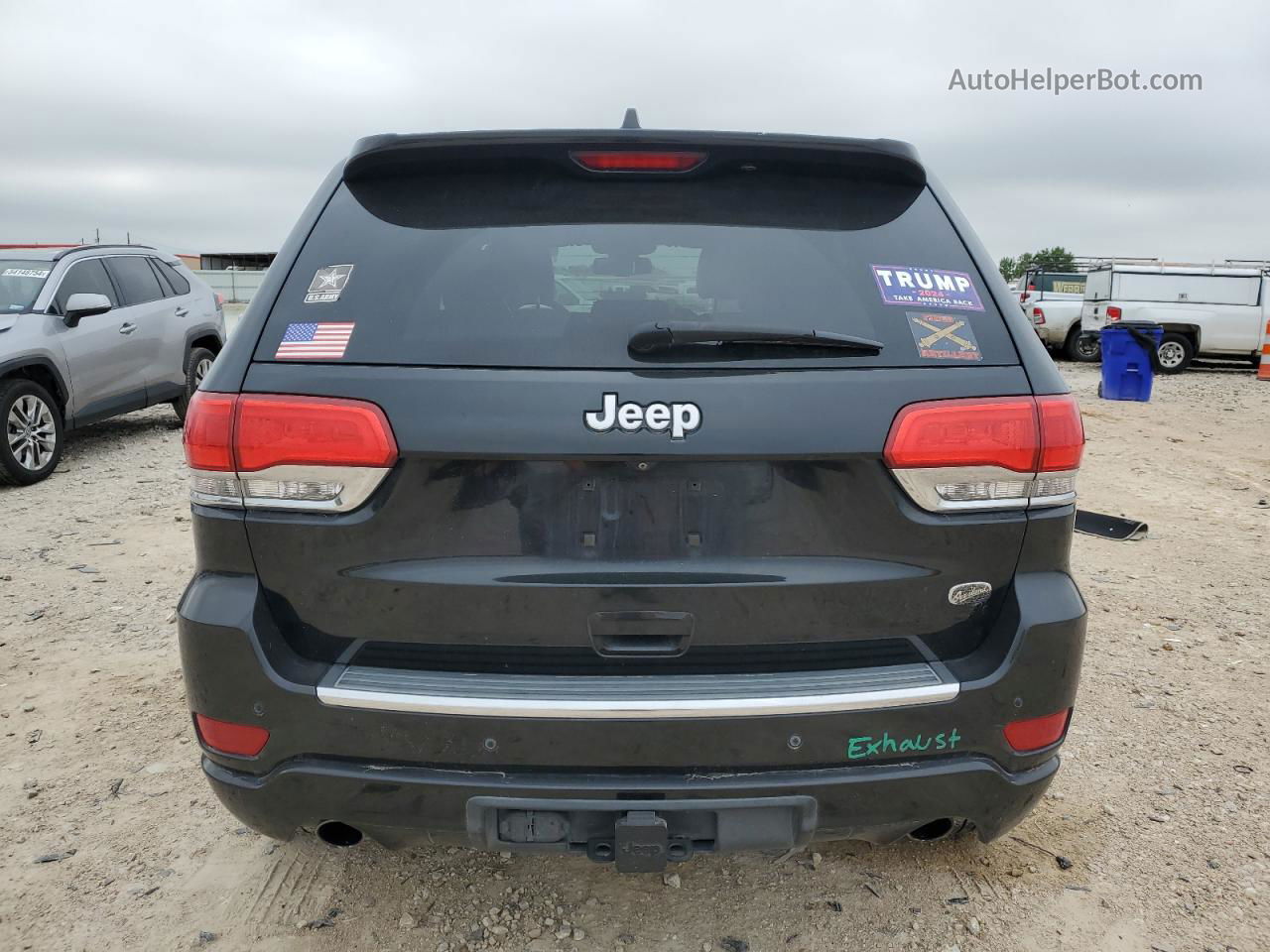 2014 Jeep Grand Cherokee Overland Black vin: 1C4RJECG2EC245818