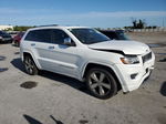 2014 Jeep Grand Cherokee Overland White vin: 1C4RJECG2EC500645