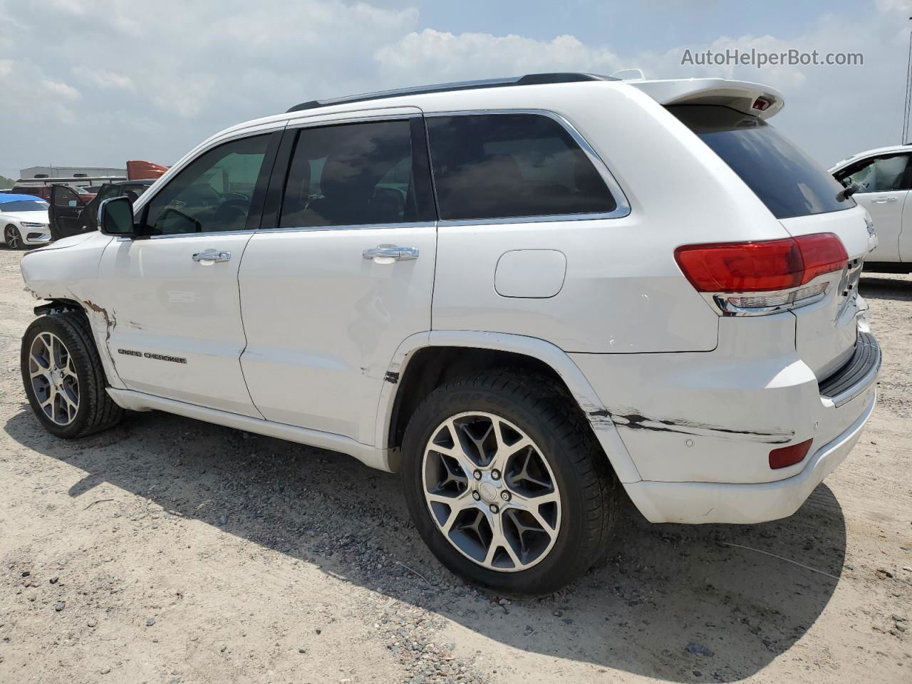 2021 Jeep Grand Cherokee Overland White vin: 1C4RJECG2MC680093