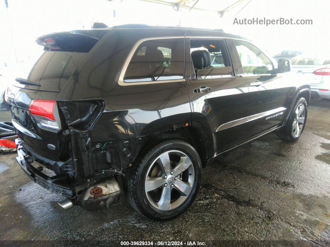 2015 Jeep Grand Cherokee Overland Black vin: 1C4RJECG5FC646779