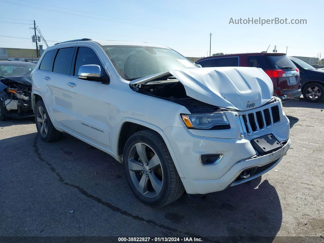 2015 Jeep Grand Cherokee Overland White vin: 1C4RJECG6FC125862