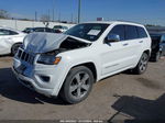 2015 Jeep Grand Cherokee Overland White vin: 1C4RJECG6FC125862