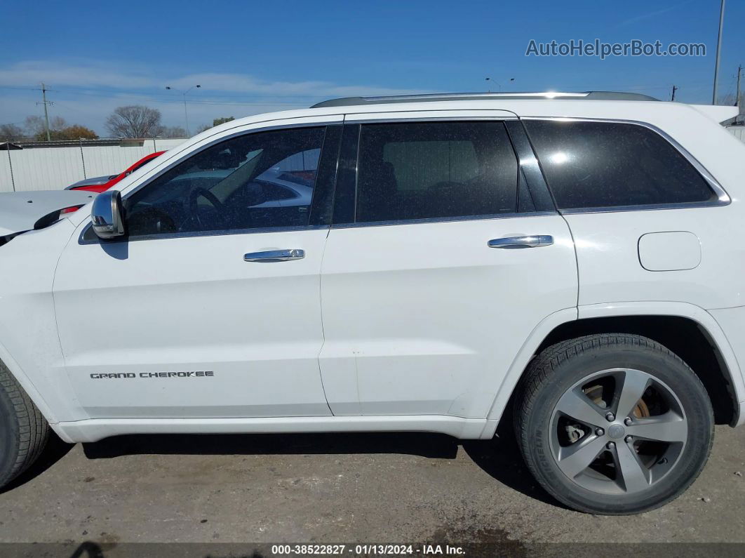 2015 Jeep Grand Cherokee Overland White vin: 1C4RJECG6FC125862