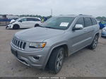 2015 Jeep Grand Cherokee Overland Silver vin: 1C4RJECG6FC808189