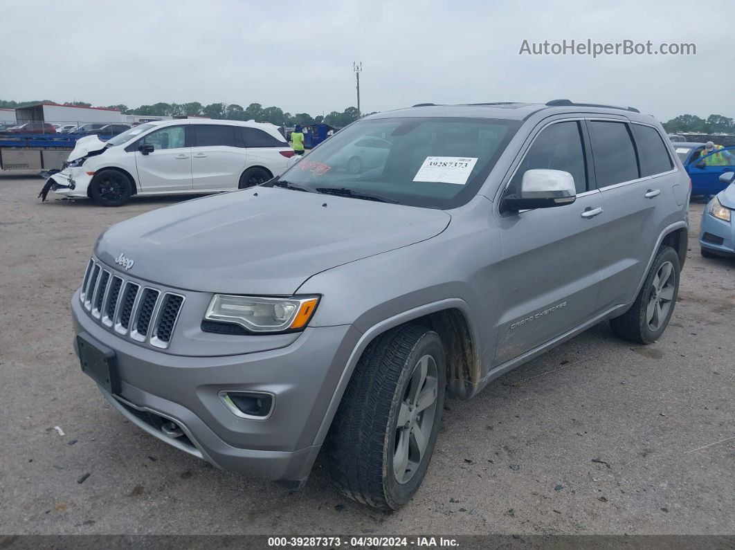 2015 Jeep Grand Cherokee Overland Silver vin: 1C4RJECG6FC808189