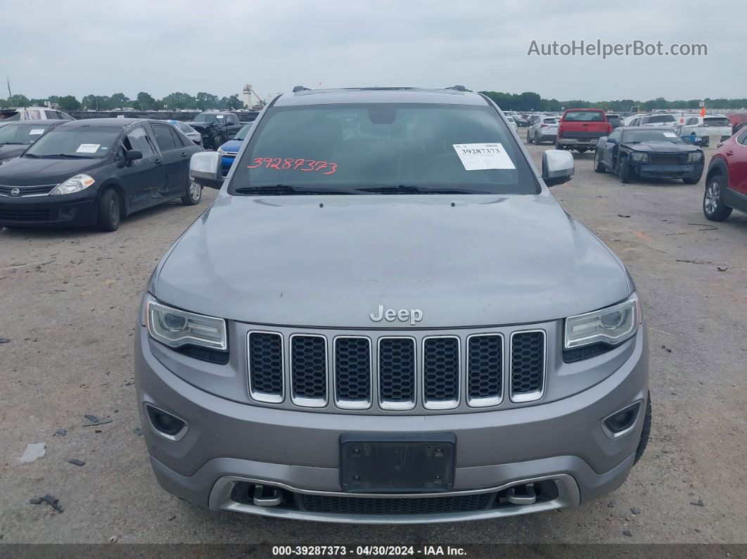 2015 Jeep Grand Cherokee Overland Silver vin: 1C4RJECG6FC808189