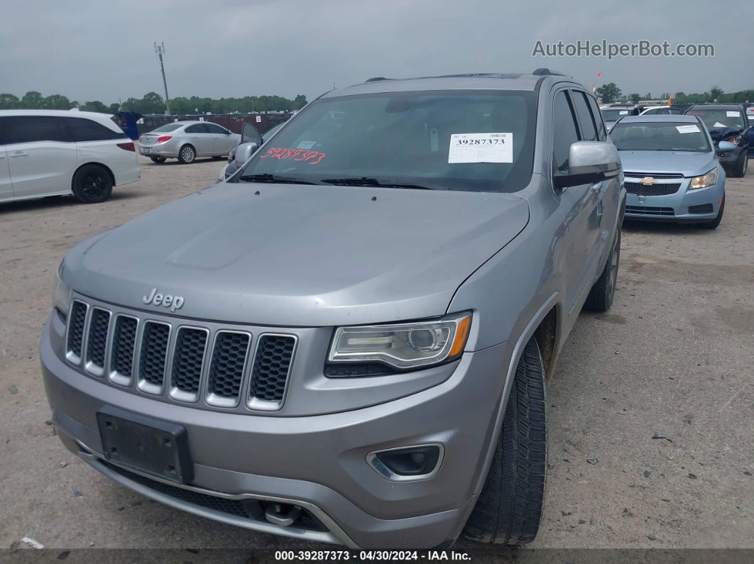 2015 Jeep Grand Cherokee Overland Silver vin: 1C4RJECG6FC808189