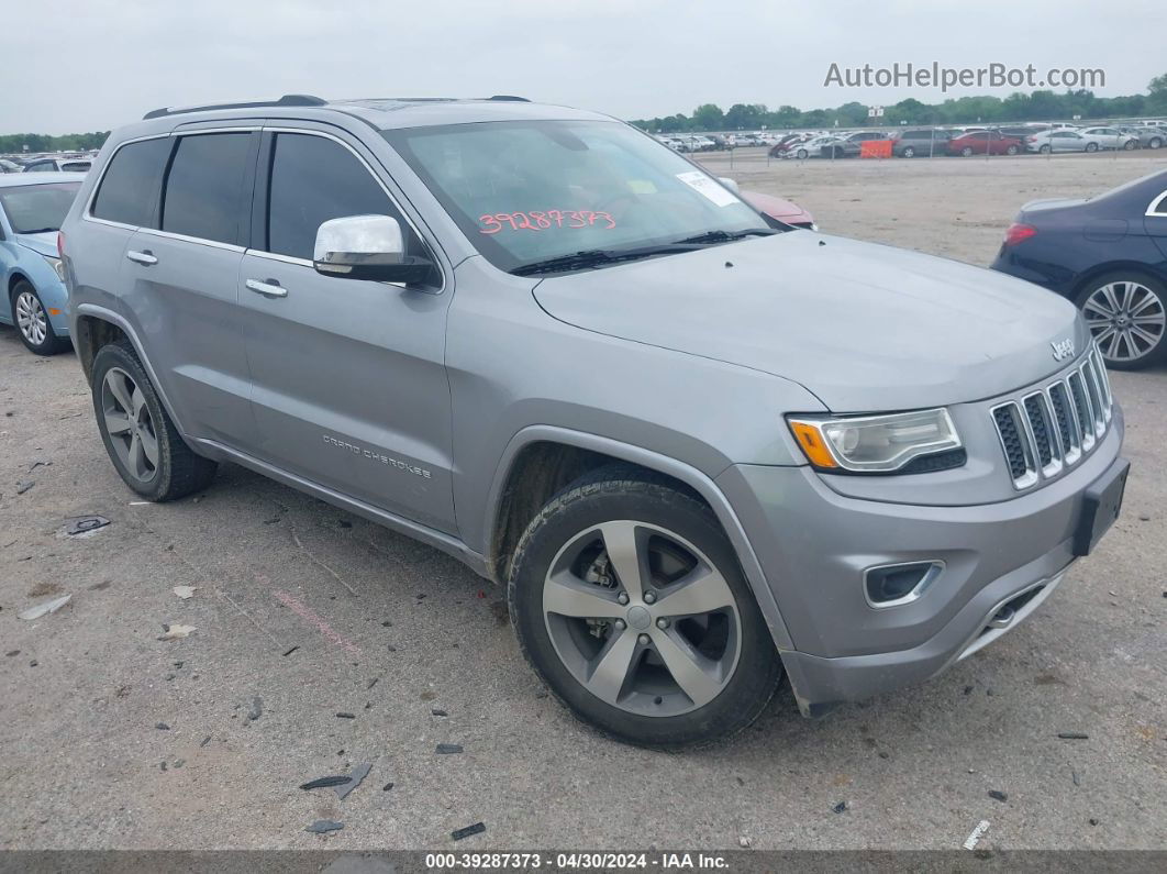 2015 Jeep Grand Cherokee Overland Silver vin: 1C4RJECG6FC808189