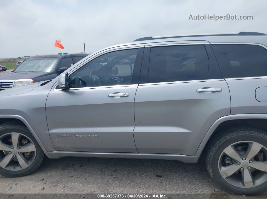 2015 Jeep Grand Cherokee Overland Silver vin: 1C4RJECG6FC808189