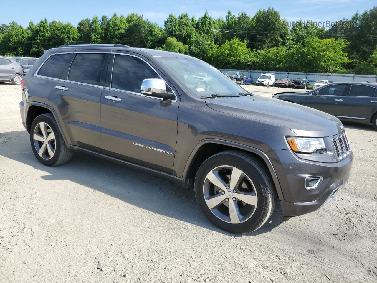 2014 Jeep Grand Cherokee Overland Gray vin: 1C4RJECG7EC542941