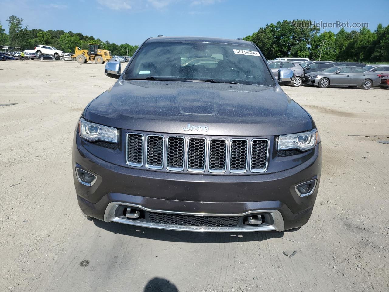 2014 Jeep Grand Cherokee Overland Серый vin: 1C4RJECG7EC542941