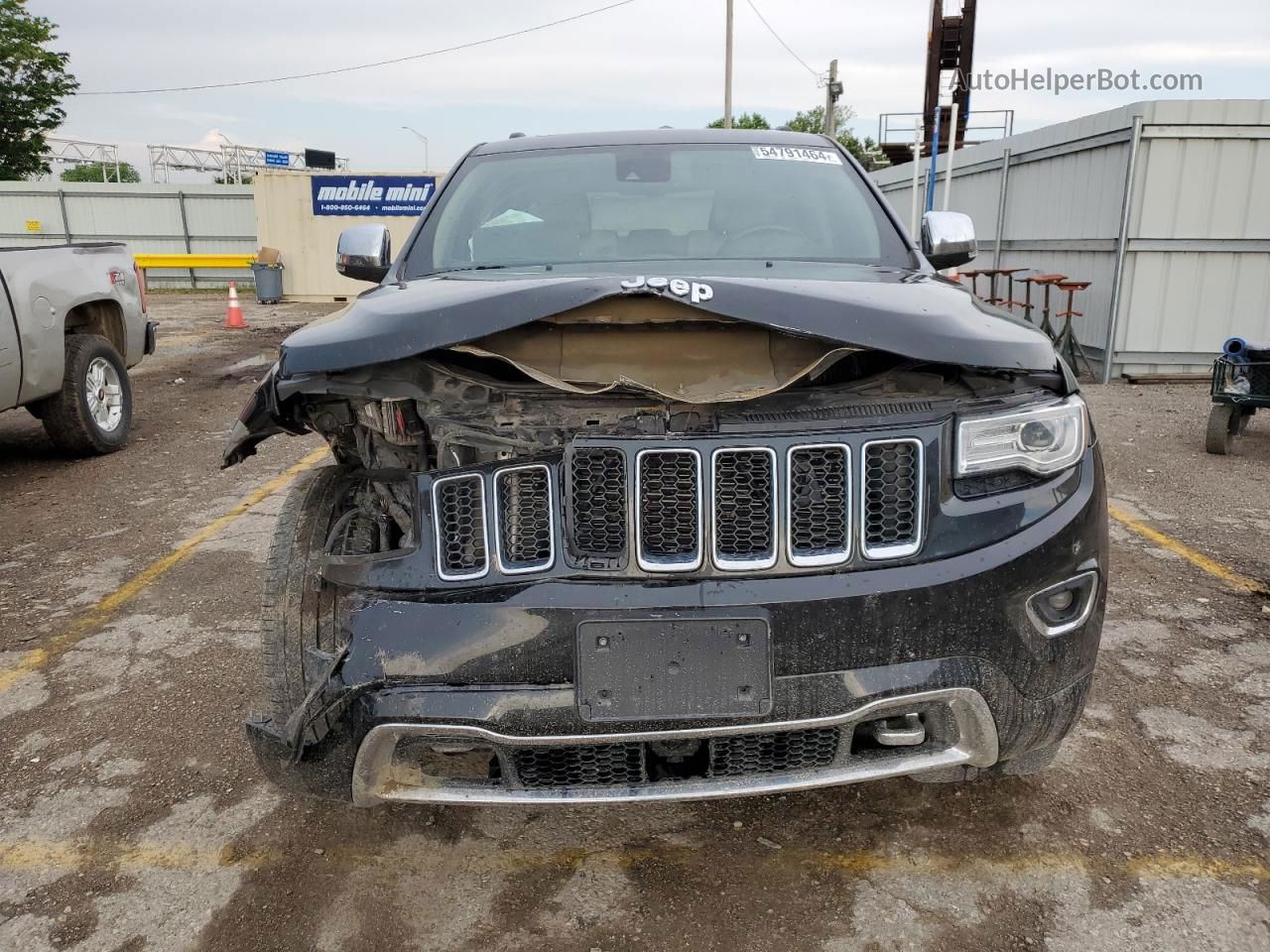 2014 Jeep Grand Cherokee Overland Black vin: 1C4RJECG8EC529356