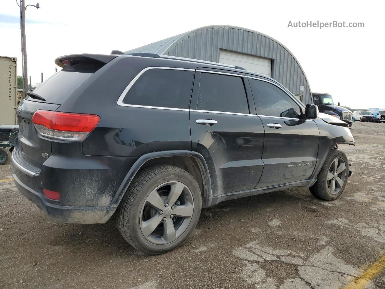 2014 Jeep Grand Cherokee Overland Black vin: 1C4RJECG8EC529356