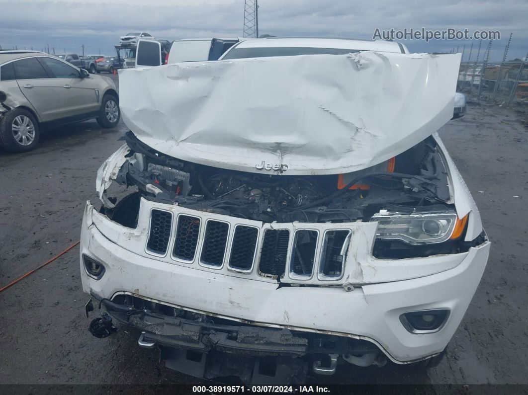 2015 Jeep Grand Cherokee Overland White vin: 1C4RJECGXFC199348