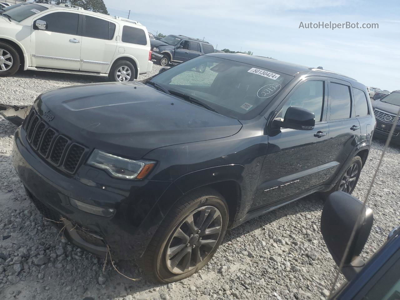 2019 Jeep Grand Cherokee Overland Black vin: 1C4RJECGXKC580949