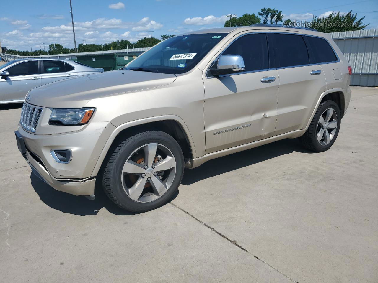 2014 Jeep Grand Cherokee Overland Tan vin: 1C4RJECM9EC300268